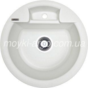 Гранітна мийка Argo Mix біла 1317 фото