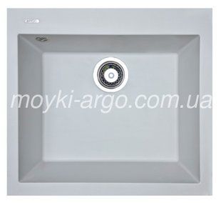 Гранітна мийка Argo Milano біла 1368 фото