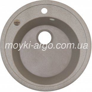 Гранітна мийка Argo Tondo 510 terra кругла 1007 фото