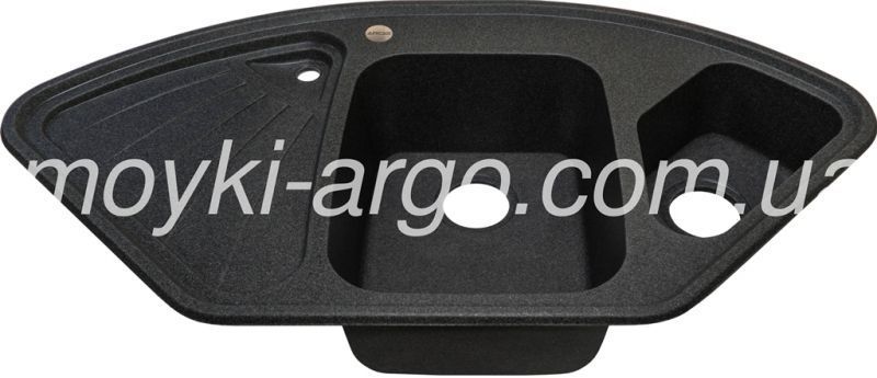 Гранітна мийка Argo Trapezio графіт 1177 фото