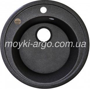 Гранітна мийка Argo Tondo 510 графіт кругла 1187 фото