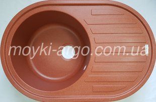Гранітна мийка Argo Albero terracotta 1101 фото