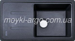 Гранітна мийка Argo Carina the big чорна 1195 фото