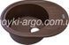 Гранітна мийка Argo Ovale коричнева 1035 фото 5